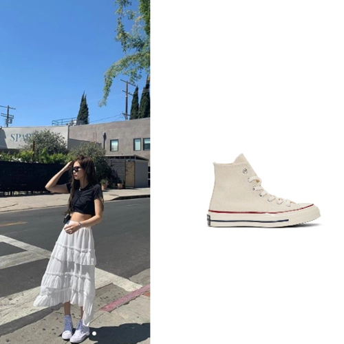 jennie同款converseoffwhitechuck70高帮帆布鞋85约570元
