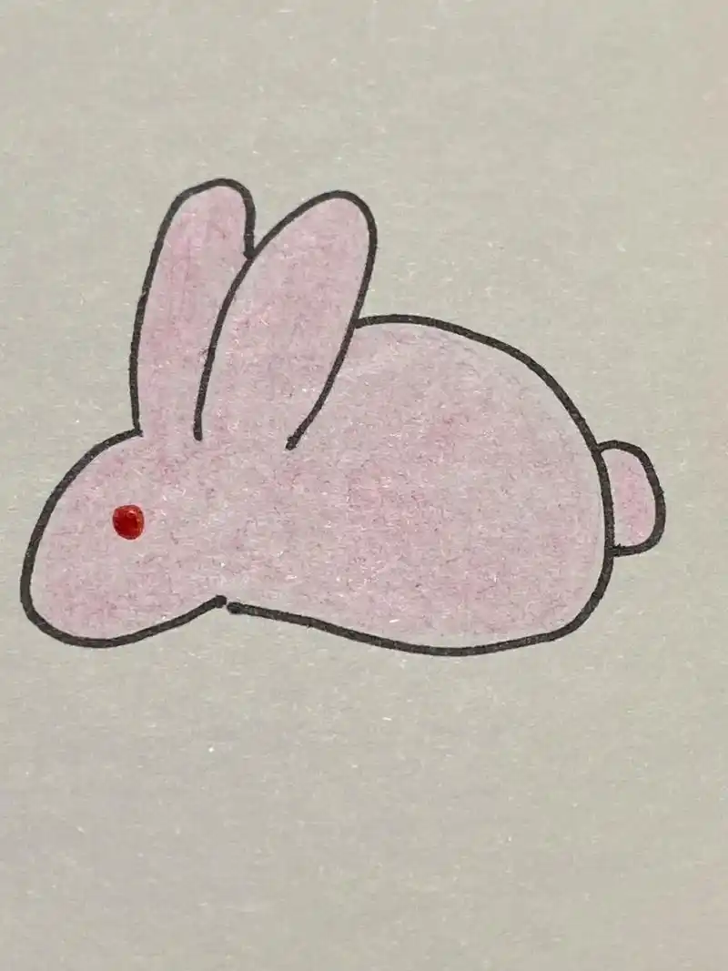 第40集,3～10岁儿童简笔画//兔子#一学就会的简笔画 # - 抖音