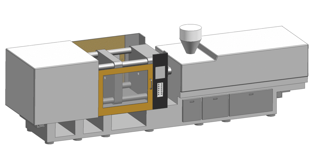 fanuc注塑机外形图prt格式