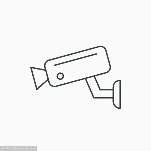 视频监控图标摄像头闭路电视标志