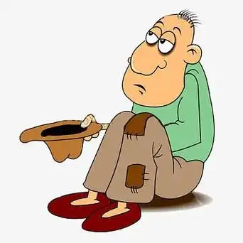 的乞丐png手绘落魄乞丐png乞讨卡通png瘦弱的乞丐png乞丐png卡通落魄