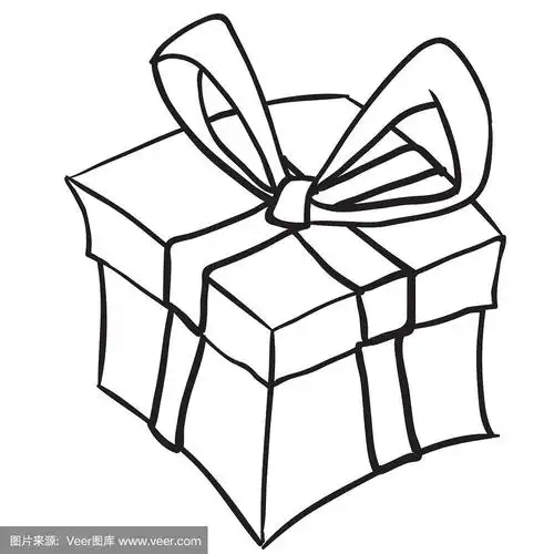 简单的黑白礼品盒