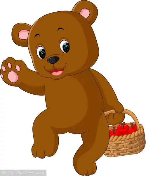 有趣的卡通熊