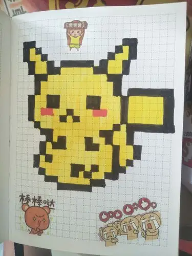 迷上了画格子画