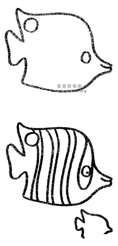 扁形动物简笔画椭圆形鱼简笔画为了不让你看了感到不适差评君还是找了