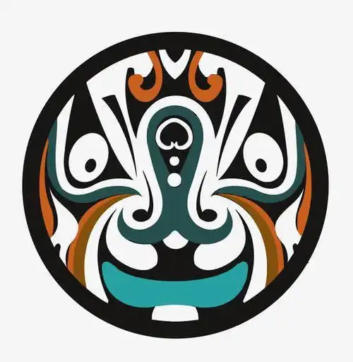 少儿川剧脸谱简笔画