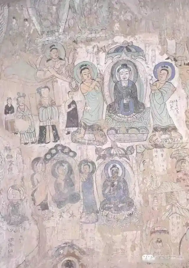 绝美麦积山石窟壁画