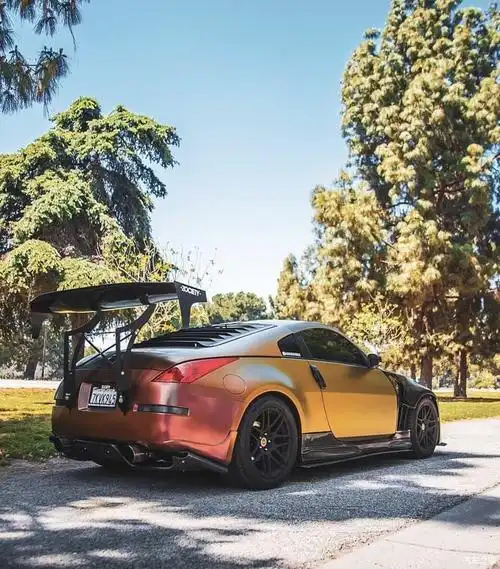 【图】爆改大尾翼日产350z,一点都不淑女_日产370z论坛_汽车之家论坛