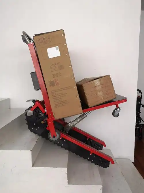 电动履带载物下楼搬运物流货物爬楼机上上下电梯