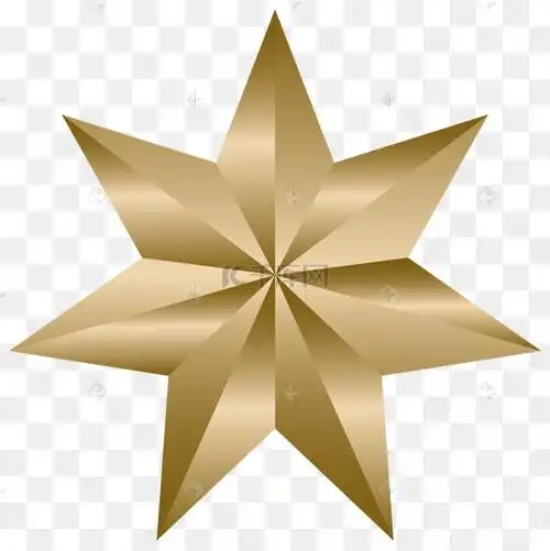 七角星卡通风格装饰图片