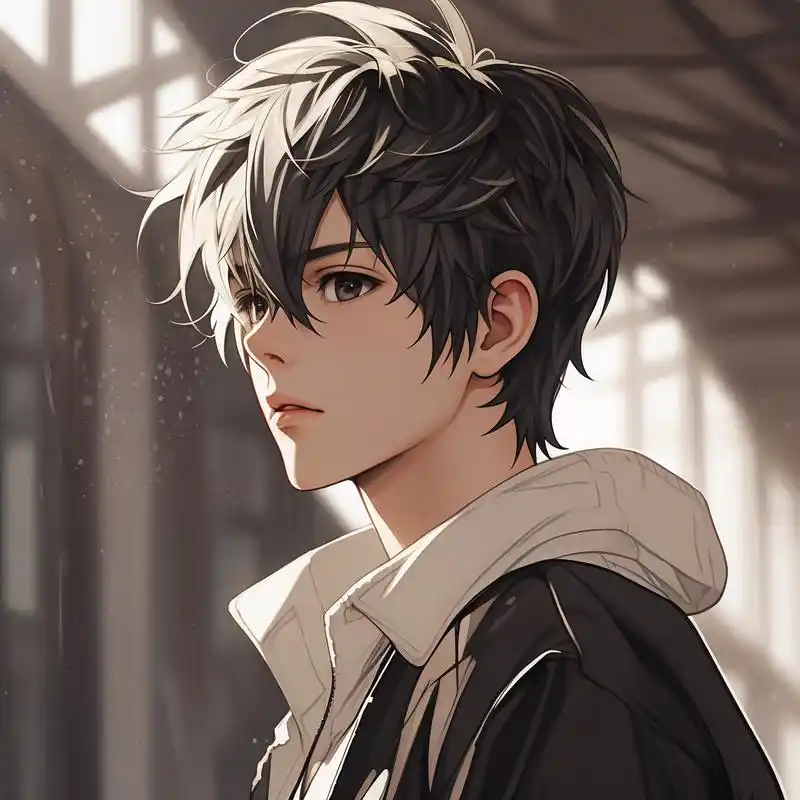 97高清无水印动漫男生头像99 哇塞!