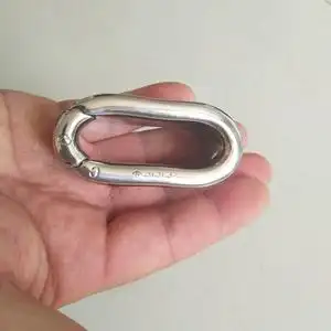 情趣游戏不锈钢扁圆阴囊吊坠蛋蛋拉长铁裆功负重环另类玩具百夫长