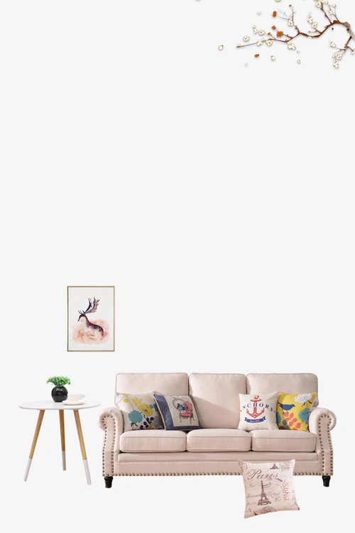 极简生活家居海报背景素材