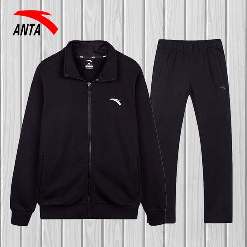 安踏运动套装保暖男士外套秋冬季新款休闲两件运动套装