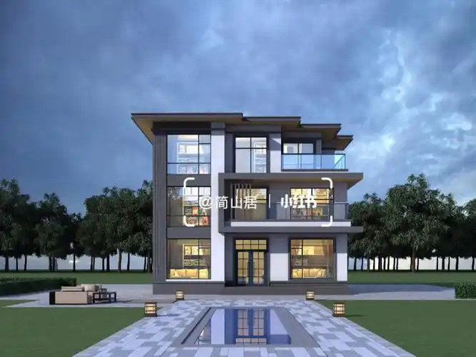 现代风三层别墅图纸设计