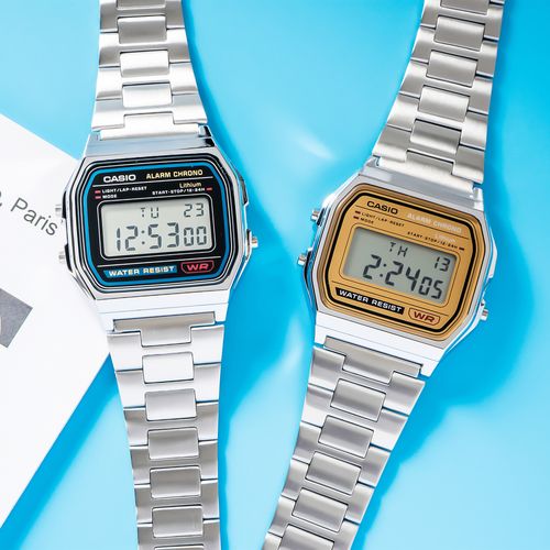 卡西欧casio小方表小方块a158wa1f91wla670电子手表日韩腕表