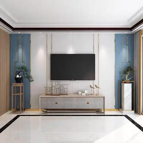 今年爆款现代简约轻奢背景墙,国内外户型百搭