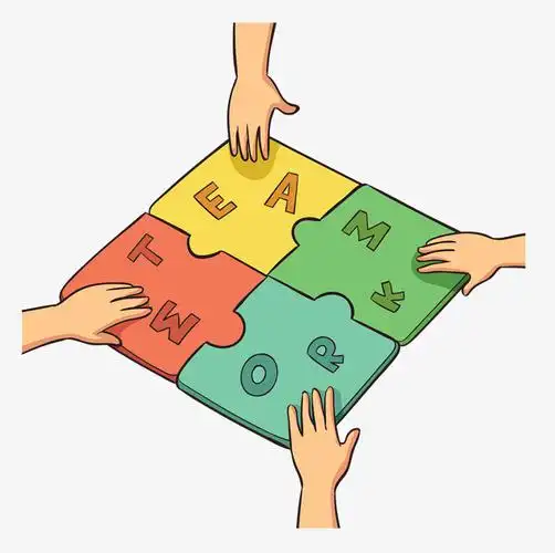 人物插画卡通拼图png下载