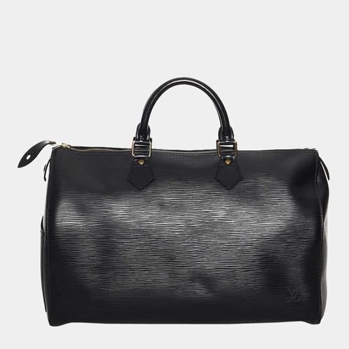 路易威登louis vuitton女士手提包|black epi speedy 40