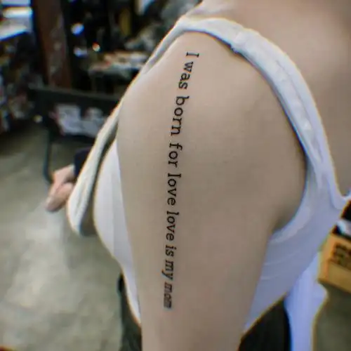 弘大badhands英文句子纹身