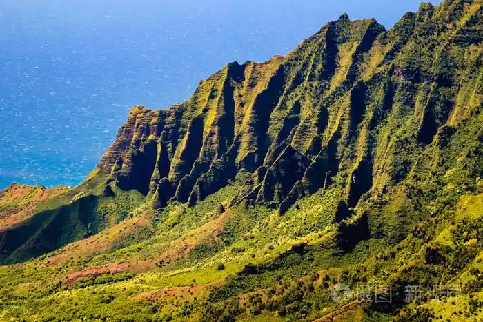 卡拉劳山谷悬崖在 na pali 海岸,夏威夷的考艾岛
