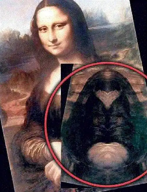 蒙娜丽莎的一大秘密你一定不敢相信在镜中旋转90度再看