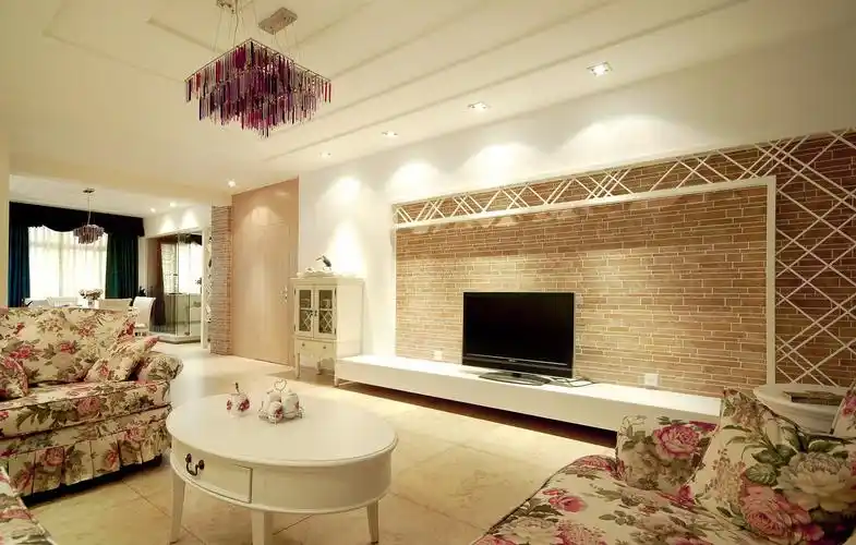 房屋室内大电视背景墙设计效果图片2022