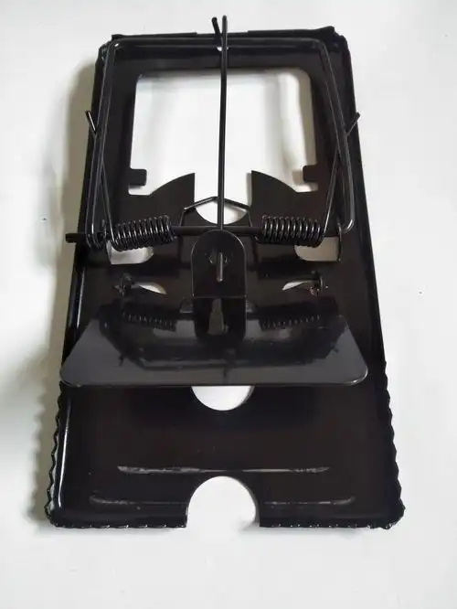 销售铁板双簧捕鼠夹老鼠夹灭鼠夹捕鼠笼铁质产品15585cm