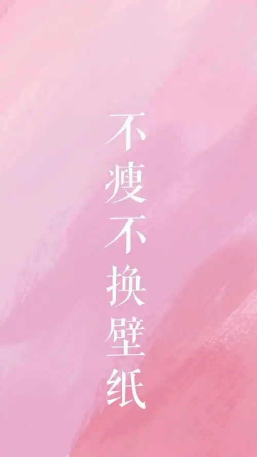 不瘦不换壁纸