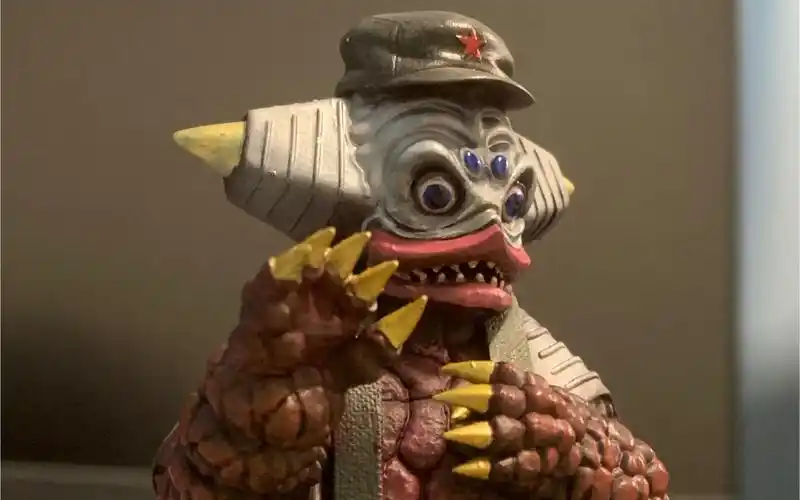 迪迦奥特曼剧中最可爱的小怪兽 魔神克星 善良可爱的德班模型涂装成品