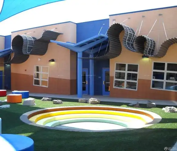 幼儿园外墙装修效果图图片