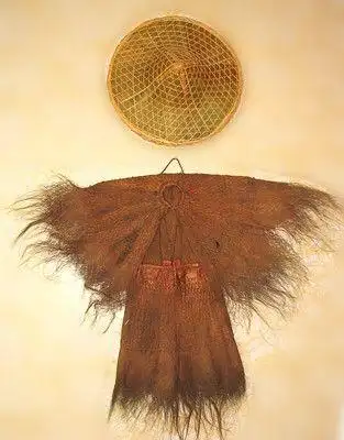 com 蓑衣成人可穿/影视道具/个性装饰cosplay/农民自制/送斗笠-淘宝网