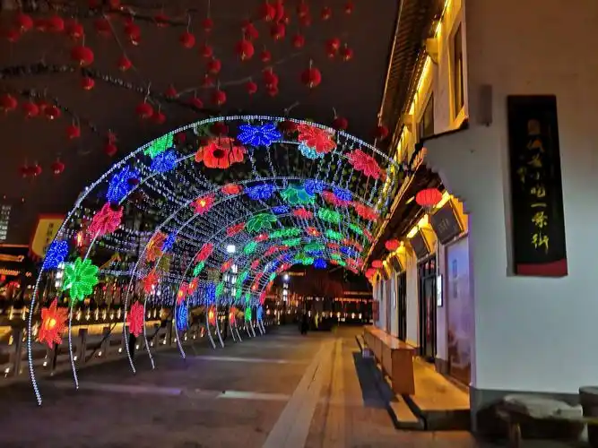 游盐镇水街夜景(微游盐城二)