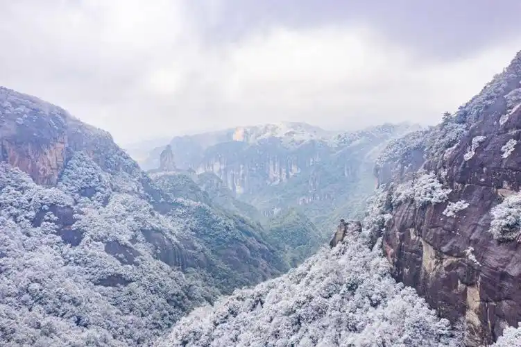 神仙居初雪如约而至,美到让你心颤!