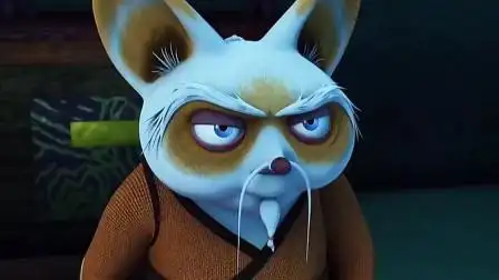 功夫熊猫:师傅的过往,从小就跟着他老爹行走江湖