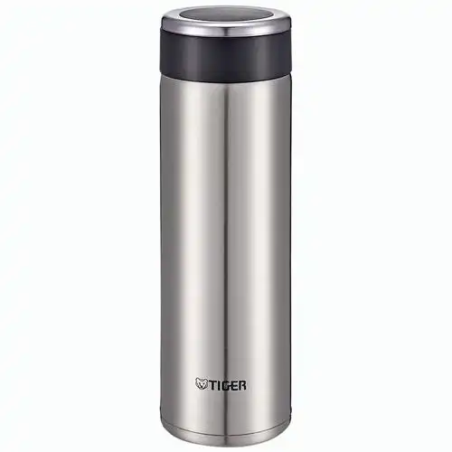 虎牌tiger商务办公型保温杯不锈钢水杯杯盖无螺纹开盖即饮新款咖啡