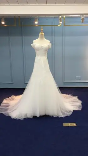 无肩带亮片白色拉链小尾鞘婚纱 - buy 拉链婚纱礼服,小尾巴婚纱礼服