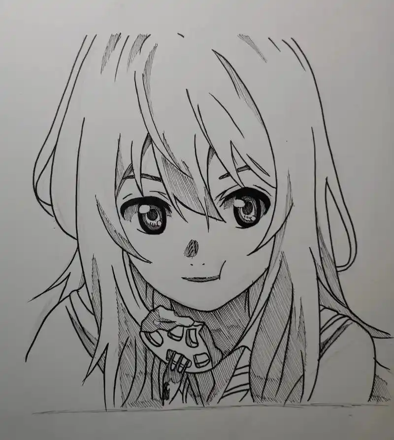 动漫 #动漫人物 #画画 #绘画 #手绘 #临摹 #宫园薰 - 抖音