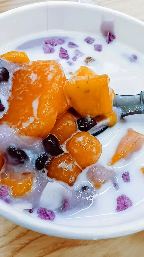 0元玩转这座城观音桥美食街b区的这家亚歌台湾手作芋圆真的太好吃啦!