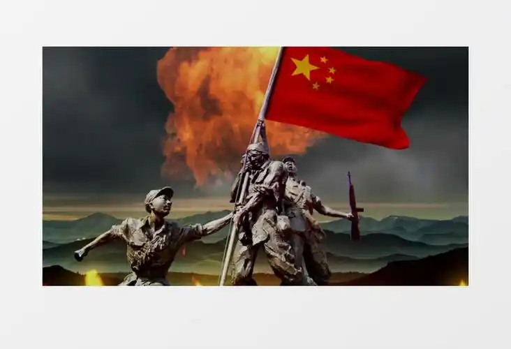 庄严大气英雄赞歌伟大的革命历史视频素材下载