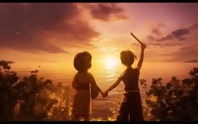 宫本武藏&阿通《与我对望的光》,那就为眼前夕阳,冉起年少轻狂.