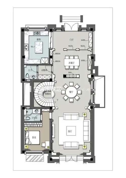 户型图别墅装修,生活家装饰,法式轻奢