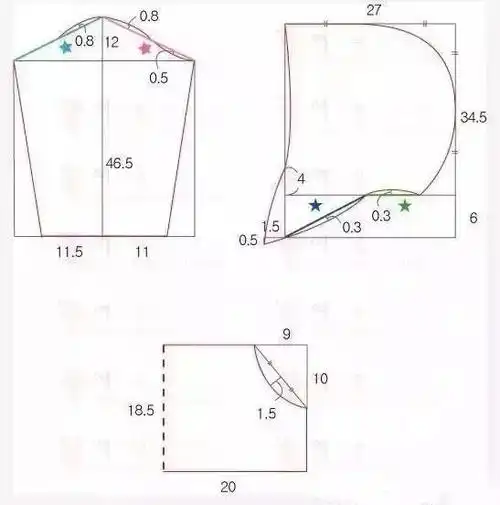 制作一件经典的连帽卫衣有详细的裁剪图分析和缝制教学全过程