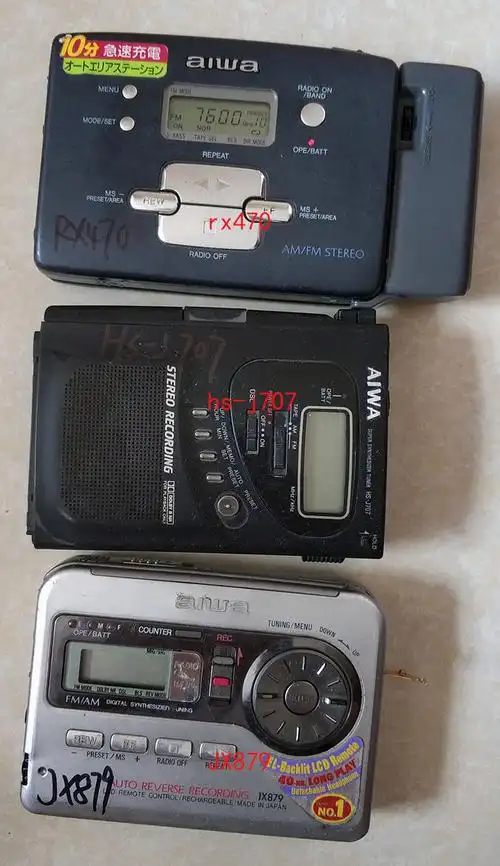 二手爱华磁带机单放机磁带随身听收录录放怀旧收藏tape磁带随身听