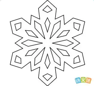 幼儿雪花简笔画 幼儿雪花简笔画图片