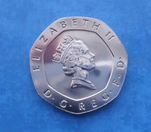 1986 20p twenty pence coin brilliant uncirculated *very rare*