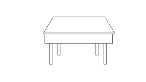 课桌的简笔画怎么画课桌简笔画画法