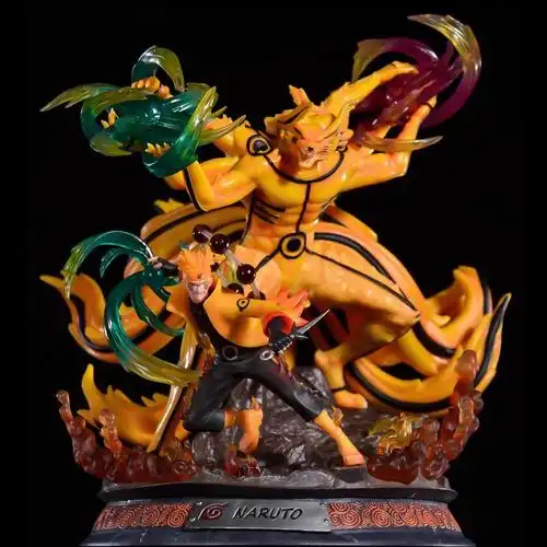 火影忍者旋涡九尾化仙人模式六道九尾鸣人手办模型摆件雕像礼物