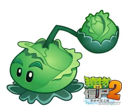 植物大战僵尸包菜投手简笔画