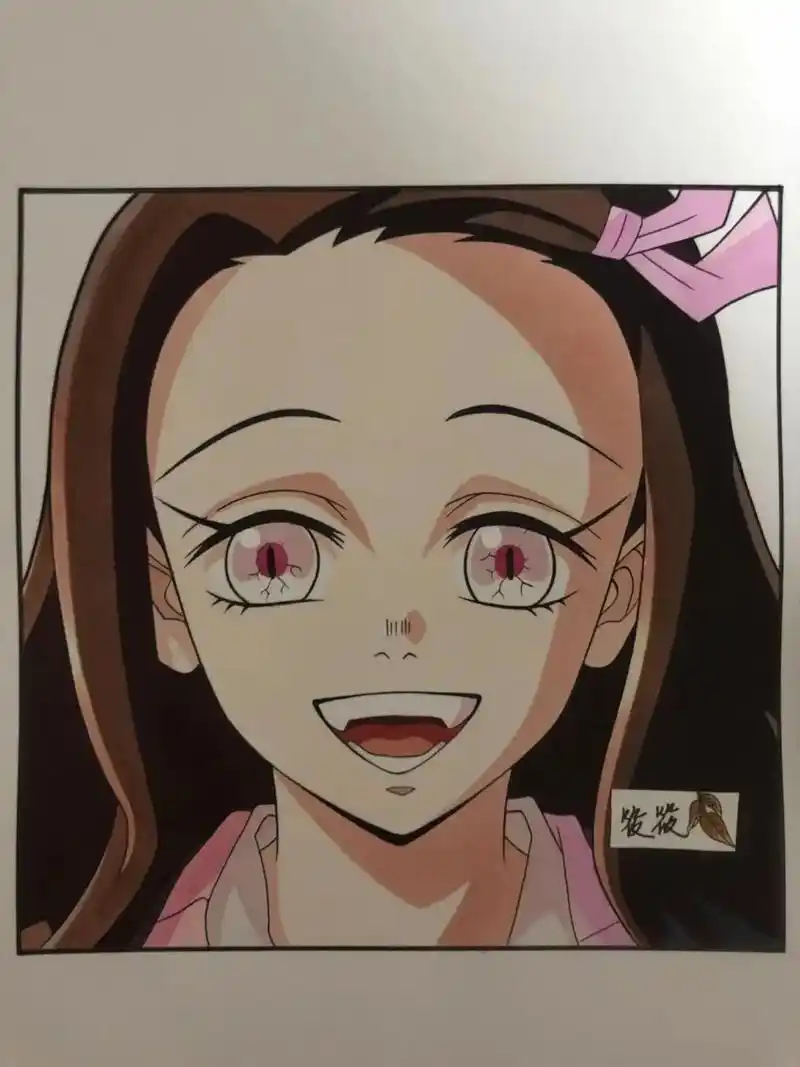 祢豆子绘画过程#鬼灭之刃锻刀村篇 #祢豆子克服阳光 - 抖音